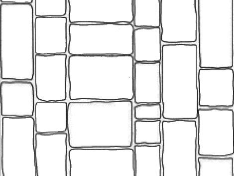 الگوها‌ی چیدمان سنگ تایل پورفیری شکسته با طرح طولی وطرح اسکاتیش